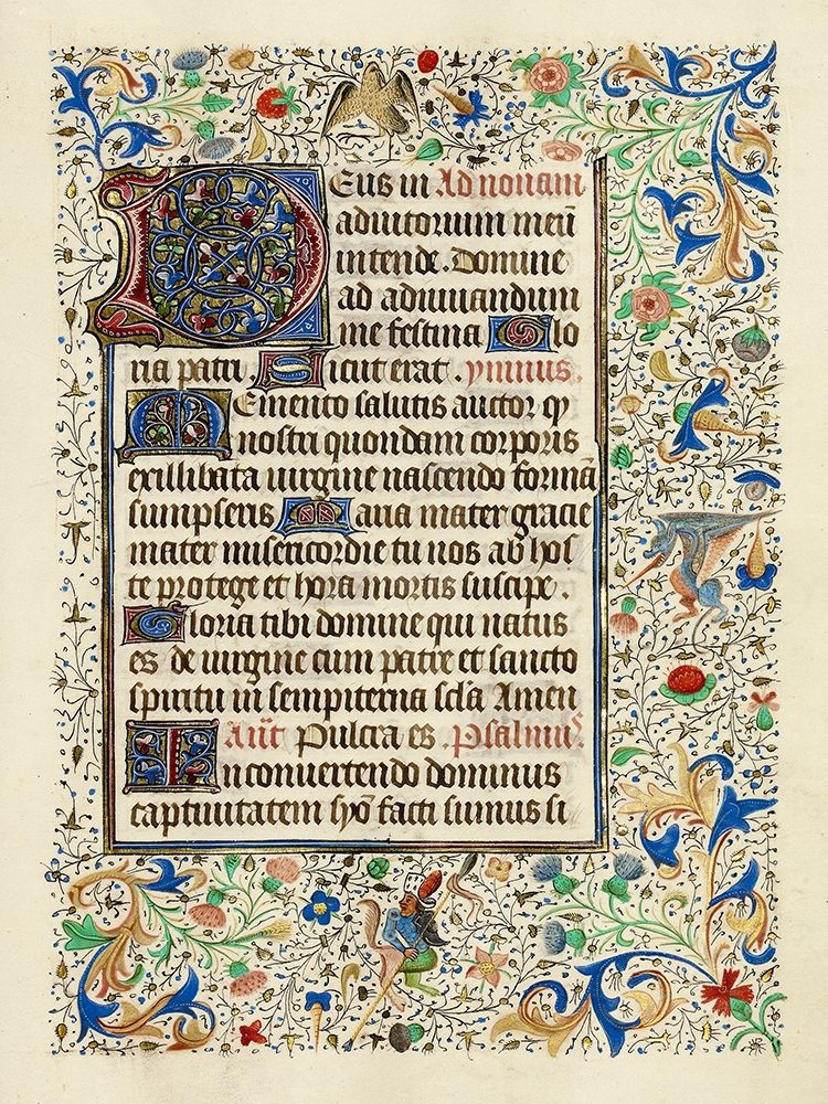 Decorated Text Page art print by Flemish 15th Century for $57.95 CAD