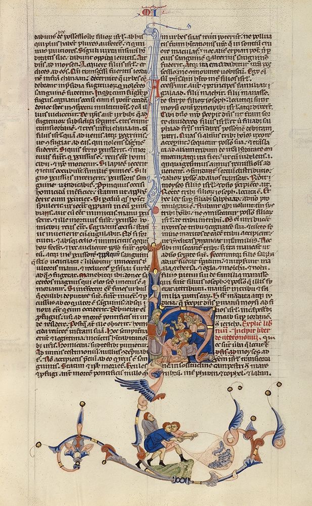 Page from the Abbey Bible art print by Italian 13th Century for $57.95 CAD