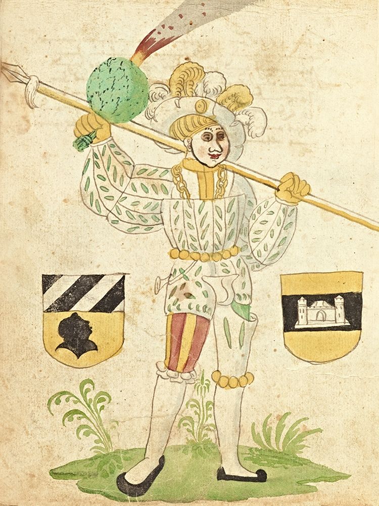 Civic festival of the Nuremberg Schembartlauf - White Costume art print by German 16th Century for $57.95 CAD