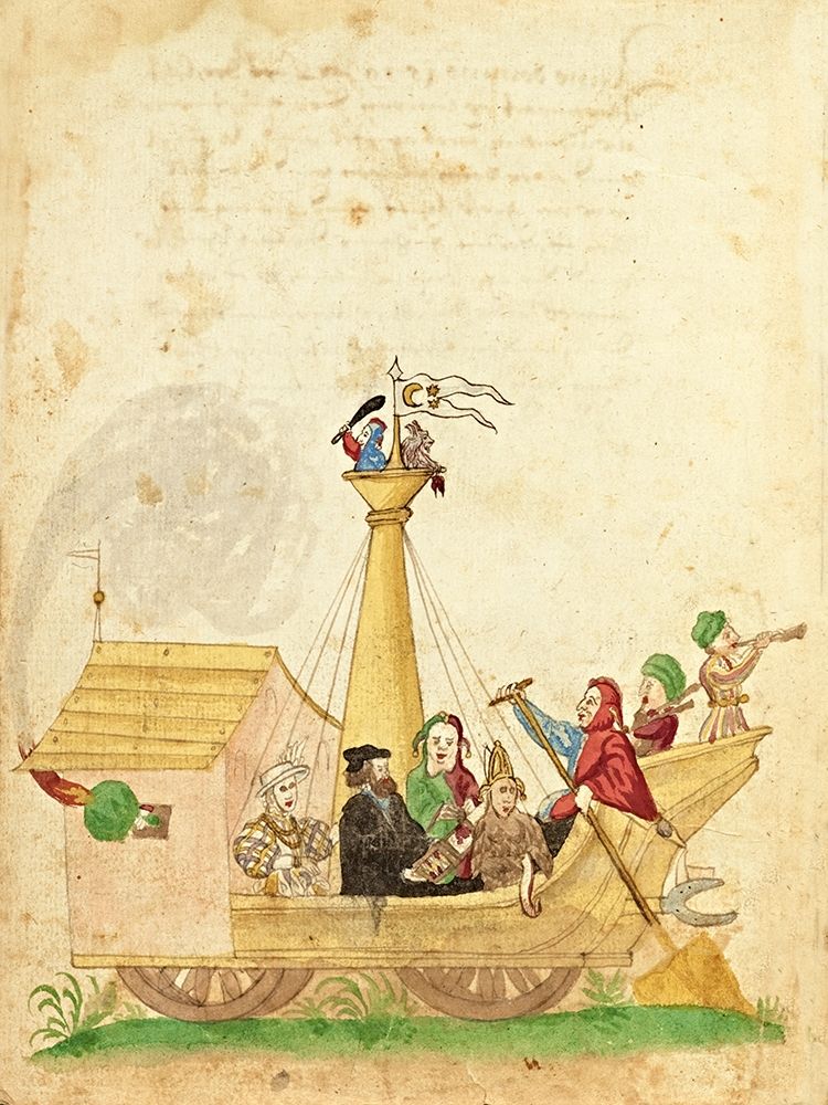 Civic festival of the Nuremberg Schembartlauf - Ship Float art print by German 16th Century for $57.95 CAD