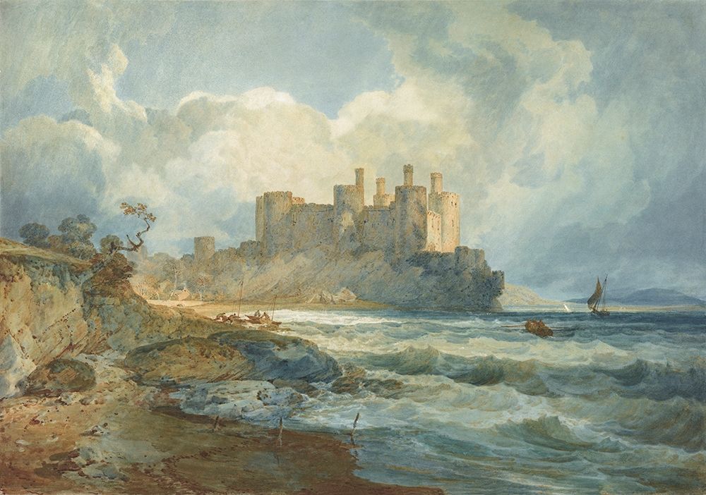 Conway Castle, North Wales art print by Joseph Mallord William Turner for $57.95 CAD