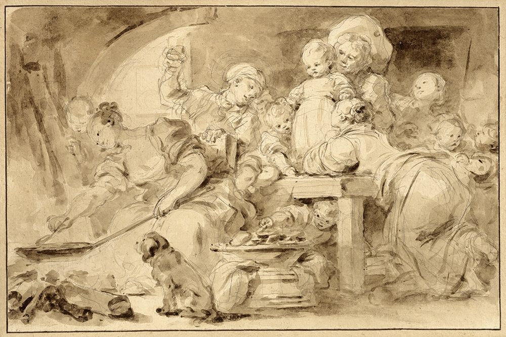 Making Fritters (Les Beignets) art print by Jean-Honore Fragonard for $57.95 CAD