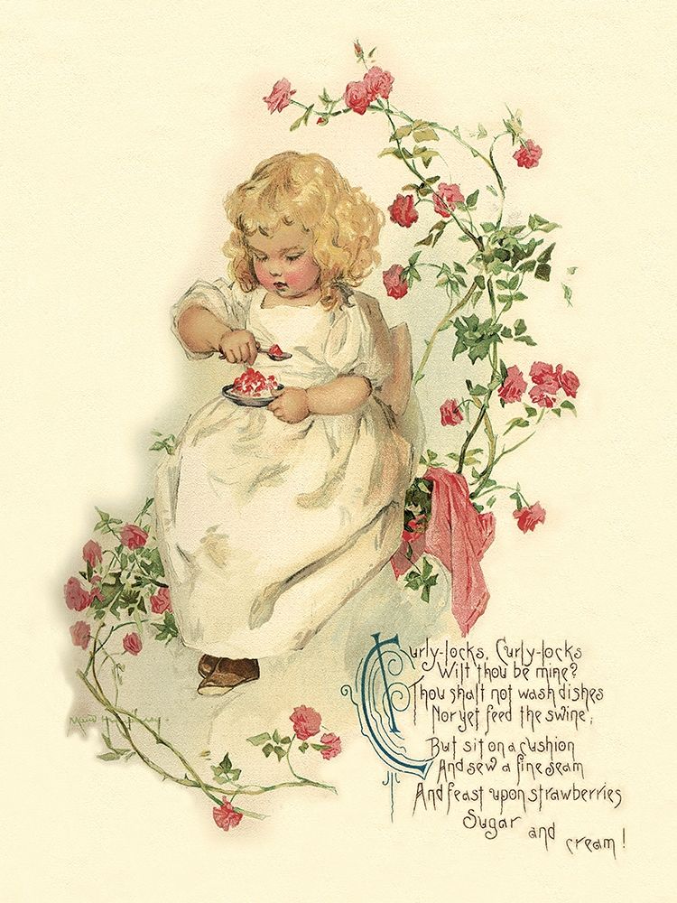 Nursery Rhymes: Curly-Locks, Curly-Locks art print by Maud Humphrey for $57.95 CAD