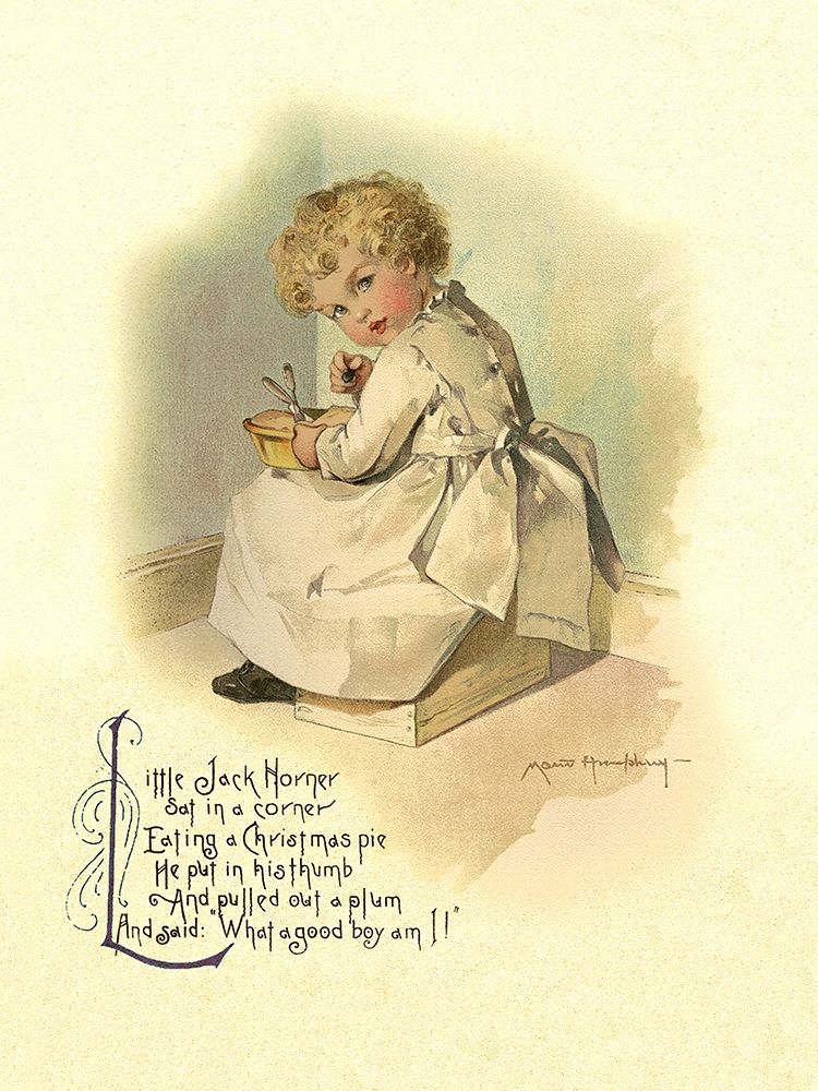 Nursery Rhymes: Little Jack Horner art print by Maud Humphrey for $57.95 CAD