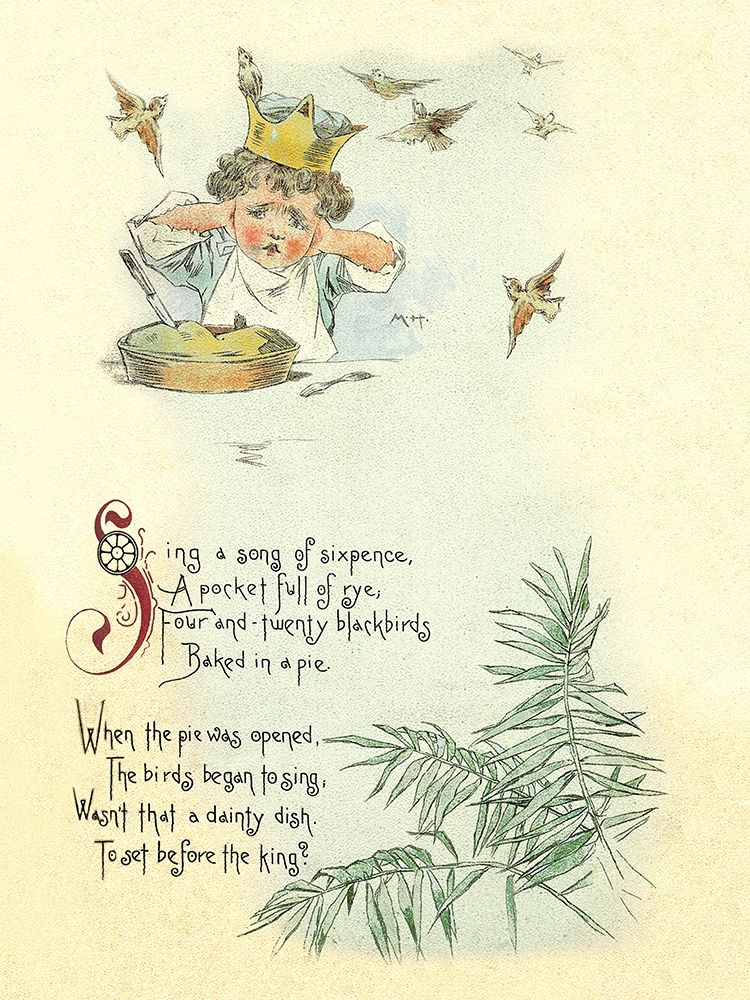 Nursery Rhymes: Sing a Song of Sixpence art print by Maud Humphrey for $57.95 CAD