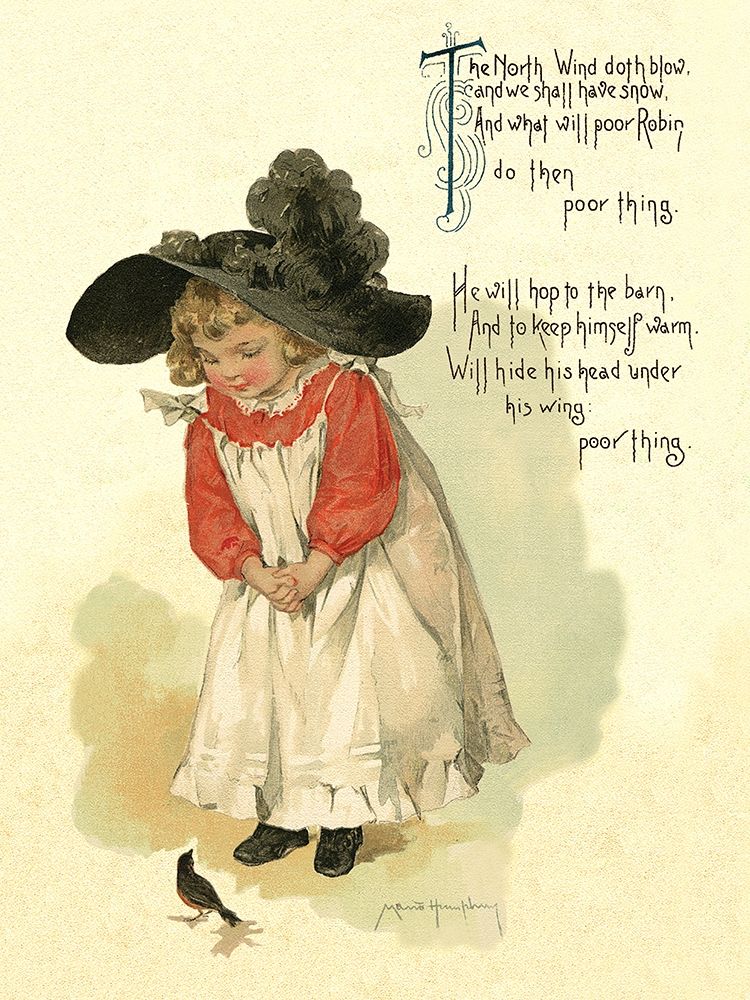 Nursery Rhymes: North Wind Doth Blow art print by Maud Humphrey for $57.95 CAD