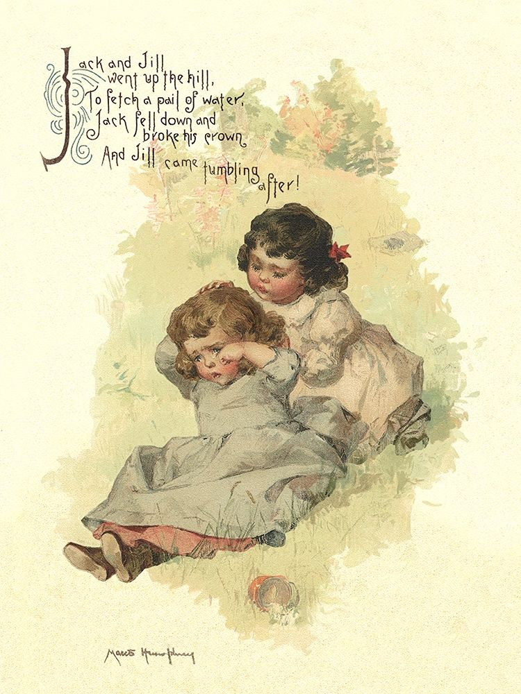 Nursery Rhymes: Jack and Jill art print by Maud Humphrey for $57.95 CAD