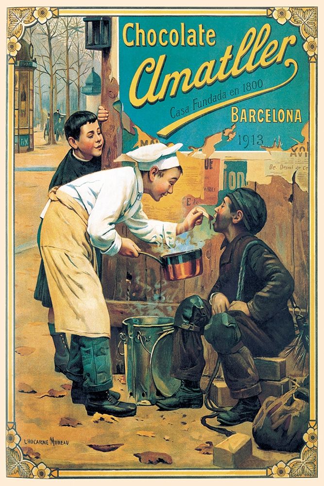 Cooks: Chocolate Amatller art print by Advertisement for $57.95 CAD