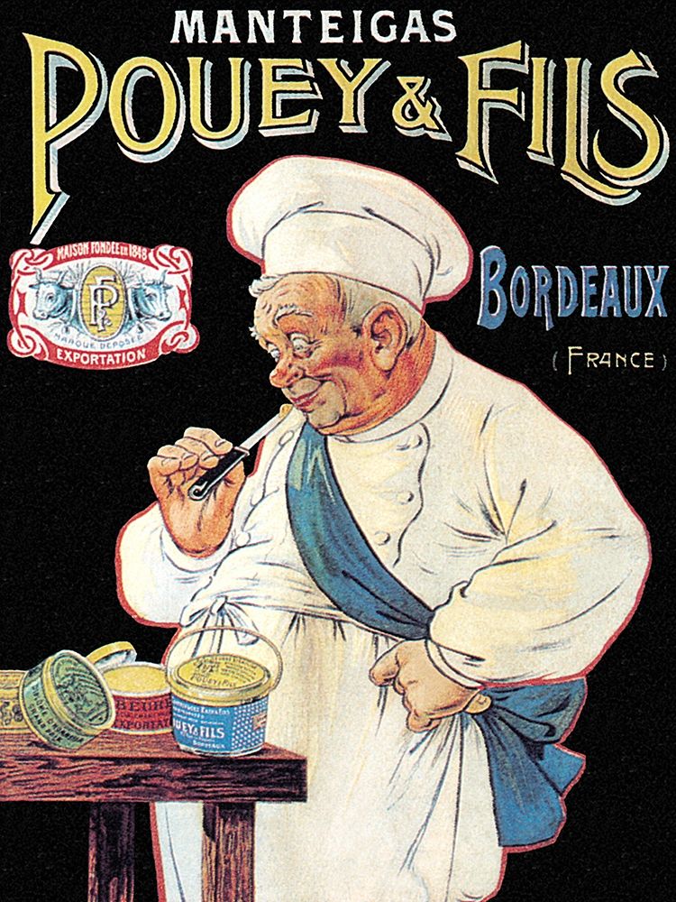 Cooks: Manteigas Pouey and Fils art print by Eugene Oge for $57.95 CAD