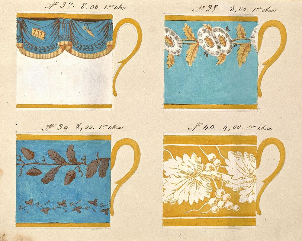 Quatre tasses du 1er choix, ca. 1800-1820 art print by Honore for $57.95 CAD