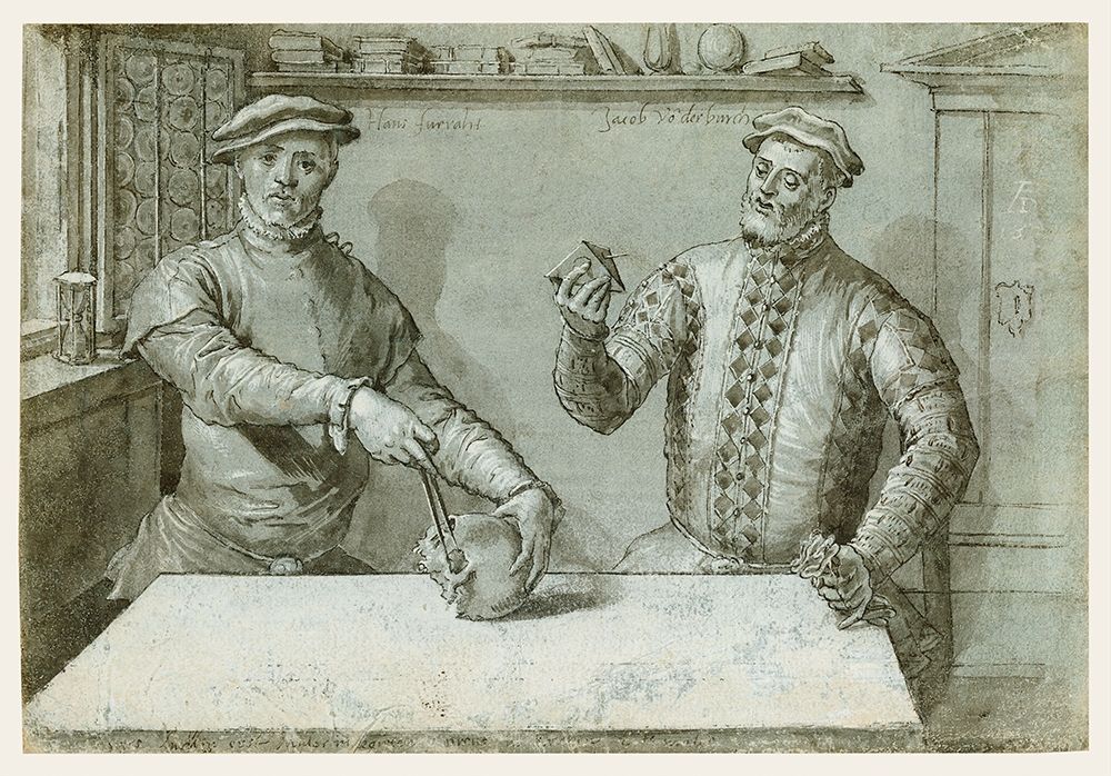 A Double Portrait of Hans Furraht and Jacob von der Burch art print by Tom Ring Ludget for $57.95 CAD