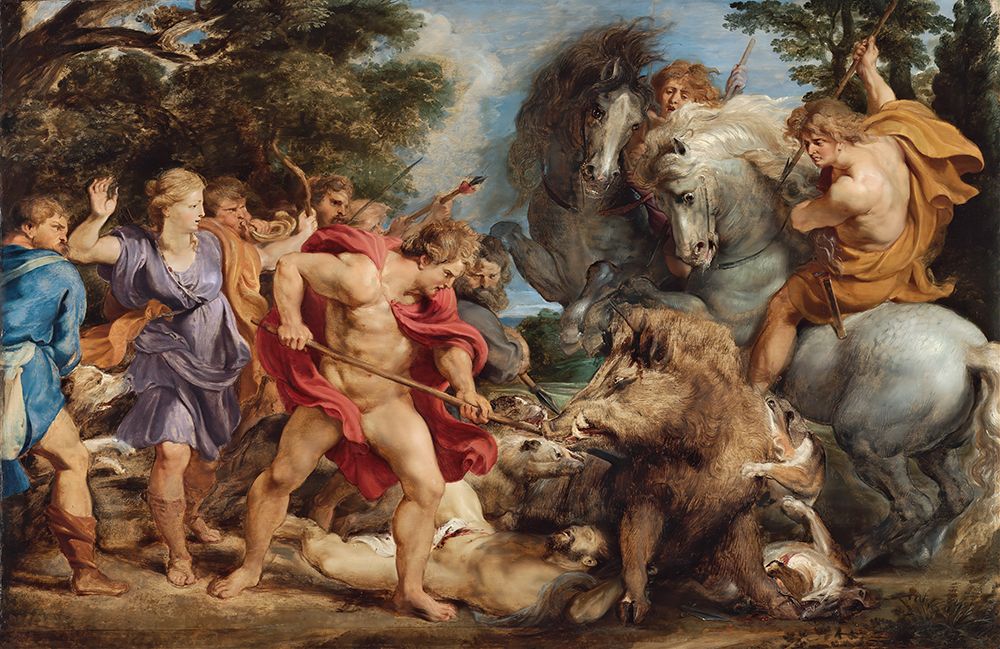 The Calydonian Boar Hunt 1611 art print by Peter Paul Rubens for $57.95 CAD