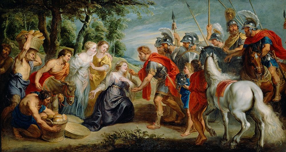 David Meeting Abigail art print by Peter Paul Rubens for $57.95 CAD