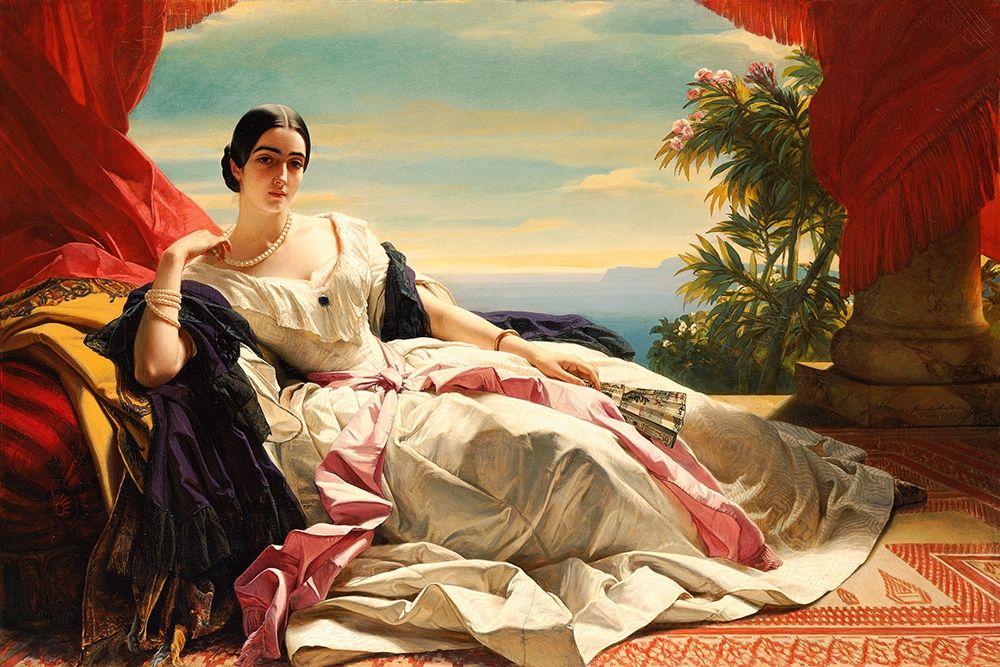 Portrait of Leonilla, Princess of Sayn-Wittgenstein-Sayn art print by Franz Xaver Winterhalter for $57.95 CAD