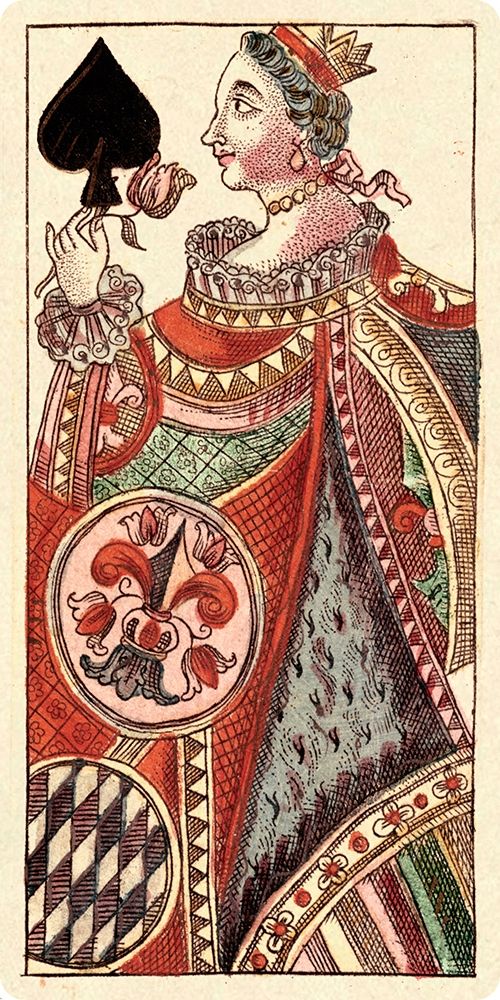 Queen of Spades (Bauern Hochzeit Deck) art print by Andreas Benedictus Gobl for $57.95 CAD