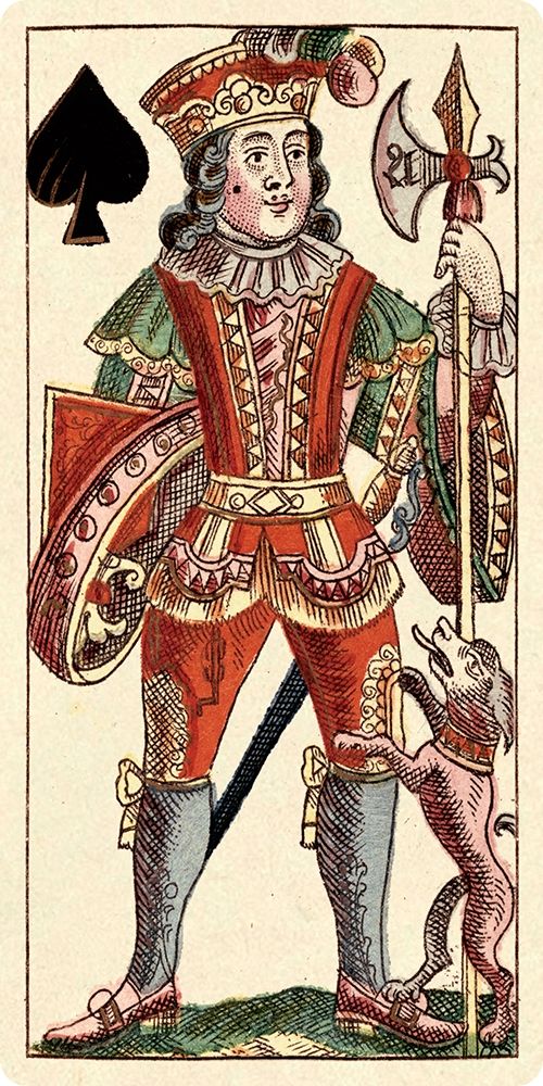 Knave of Spades (Bauern Hochzeit Deck) art print by Andreas Benedictus Gobl for $57.95 CAD
