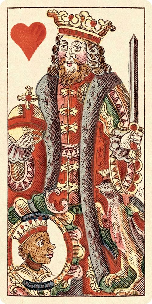 King of Hearts (Bauern Hochzeit Deck) art print by Andreas Benedictus Gobl for $57.95 CAD