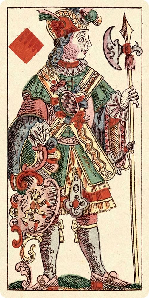 Knave of Diamonds (Bauern Hochzeit Deck) art print by Andreas Benedictus Gobl for $57.95 CAD