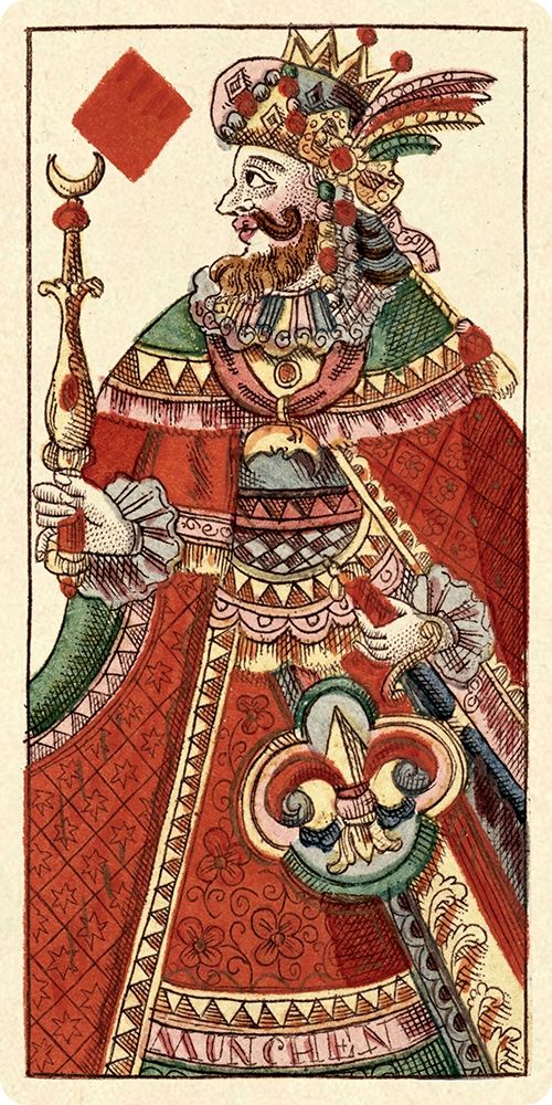 King of Diamonds (Bauern Hochzeit Deck) art print by Andreas Benedictus Gobl for $57.95 CAD