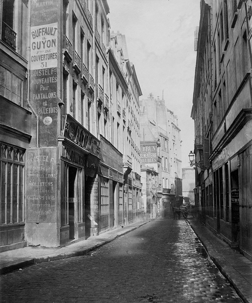 Paris, 1865 - Rue des Bourdonnais de la rue de Rivoli art print by Charles Marville for $57.95 CAD