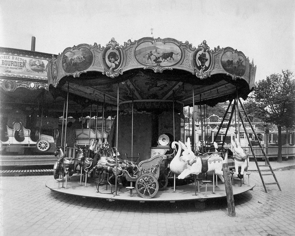 Paris, 1923 - Fete du Trone, Street Fair art print by Eugene Atget for $57.95 CAD