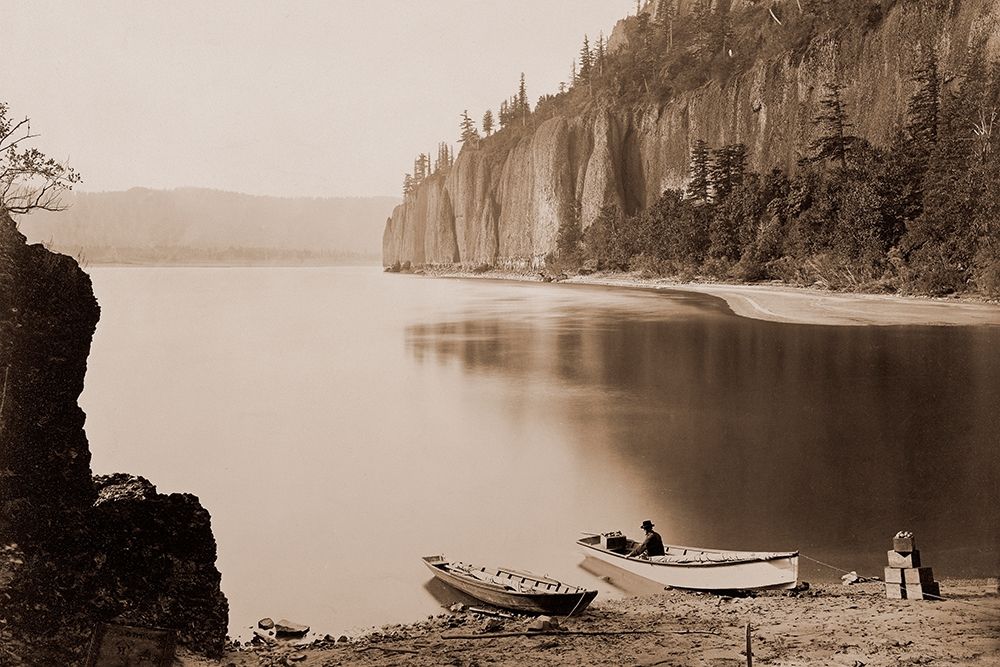 Cape Horn, Columbia River, Oregon, 1867 art print by Carleton Watkins for $57.95 CAD