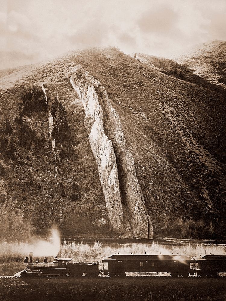 The Devils Slide, Utah, 1873-1874 art print by Carleton Watkins for $57.95 CAD