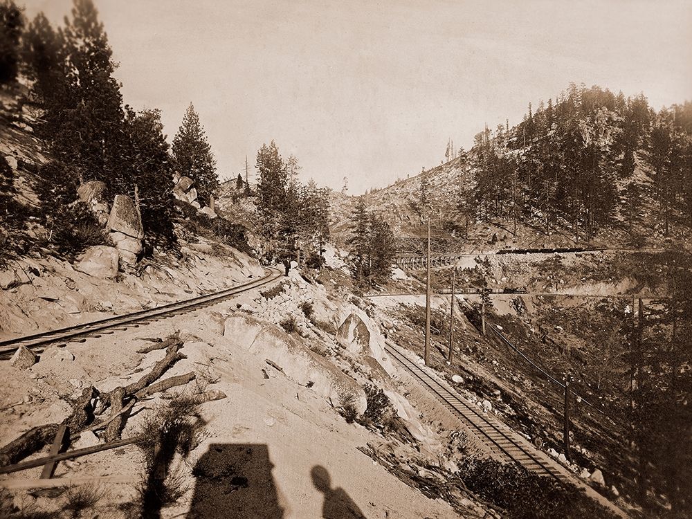 View on Lake Tahoe, California, 1877 art print by Carleton Watkins for $57.95 CAD