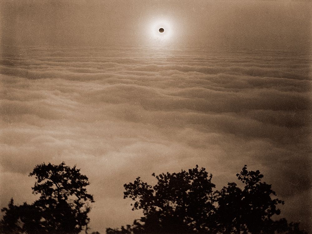 Solar Eclipse from Santa Lucia Range, California, January 1, 1889 art print by Carleton Watkins for $57.95 CAD