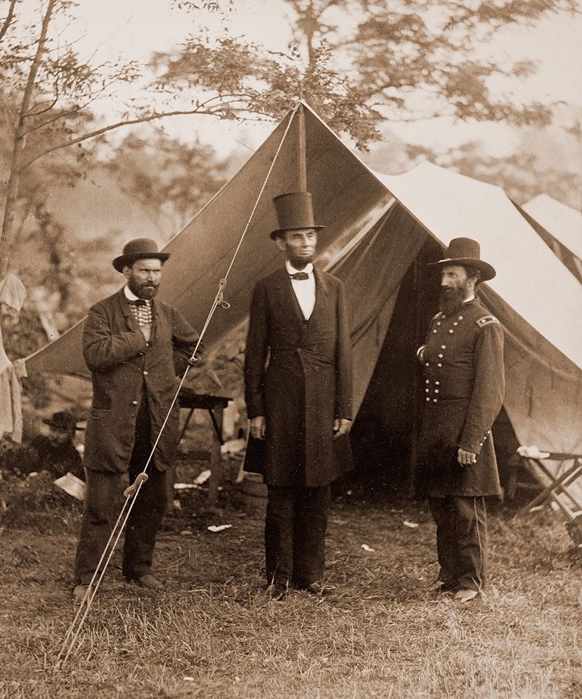 President Lincoln on the Battlefield of Antietam, Maryland, October 2, 1862 art print by Alexander Gardner for $57.95 CAD