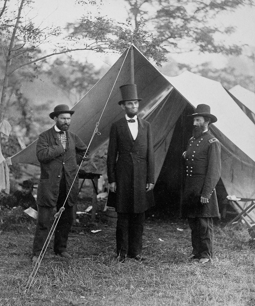 President Lincoln on the Battlefield of Antietam, Maryland, October 2, 1862 art print by Alexander Gardner for $57.95 CAD