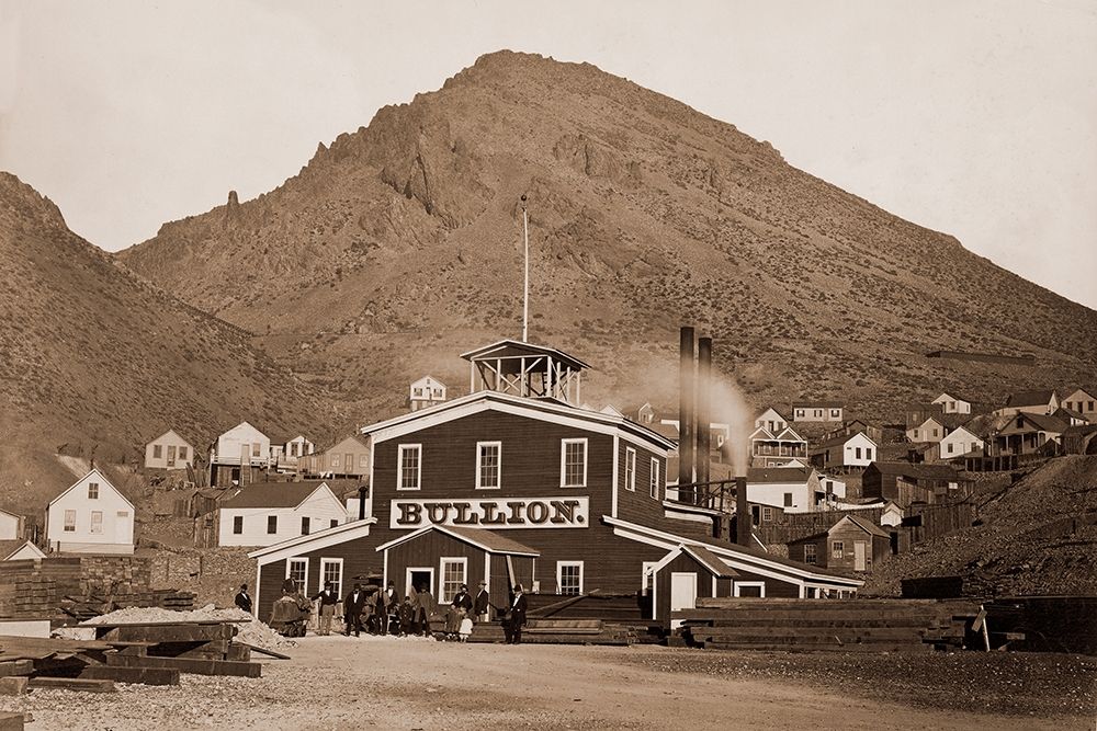 The Bullion Mine, Virginia City, Nevada, 1880 art print by Carleton Watkins for $57.95 CAD