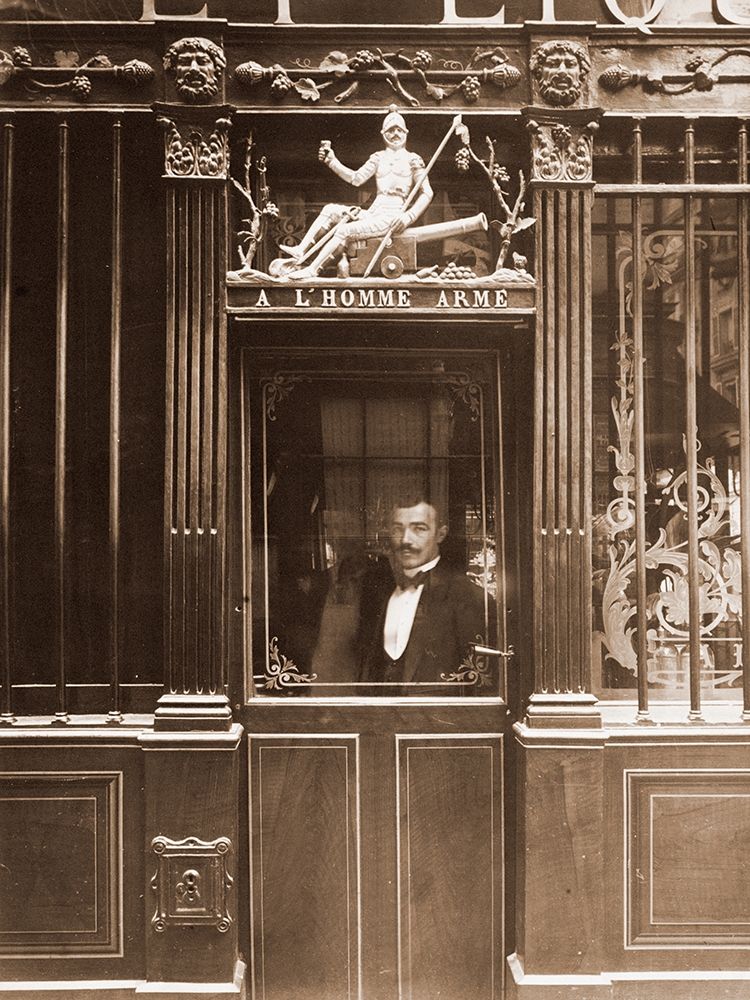 25, Rue des Blancs Manteaux - Cafe, rue des Blancs Manteaux. Sepia art print by Eugene Atget for $57.95 CAD
