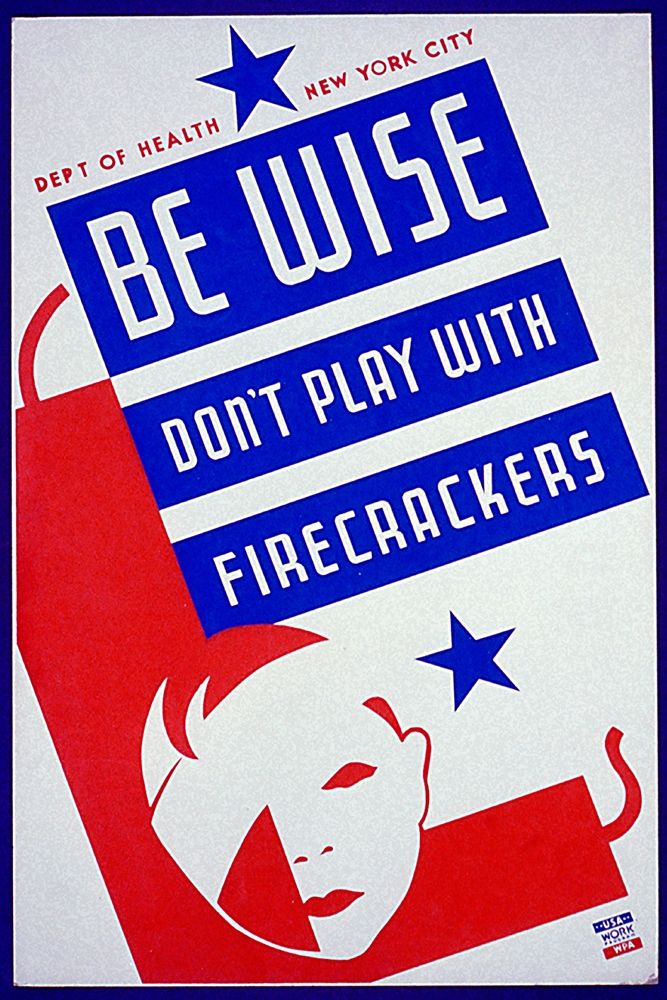 Be wise do not play with firecrackers art print by Vera Bock for $57.95 CAD