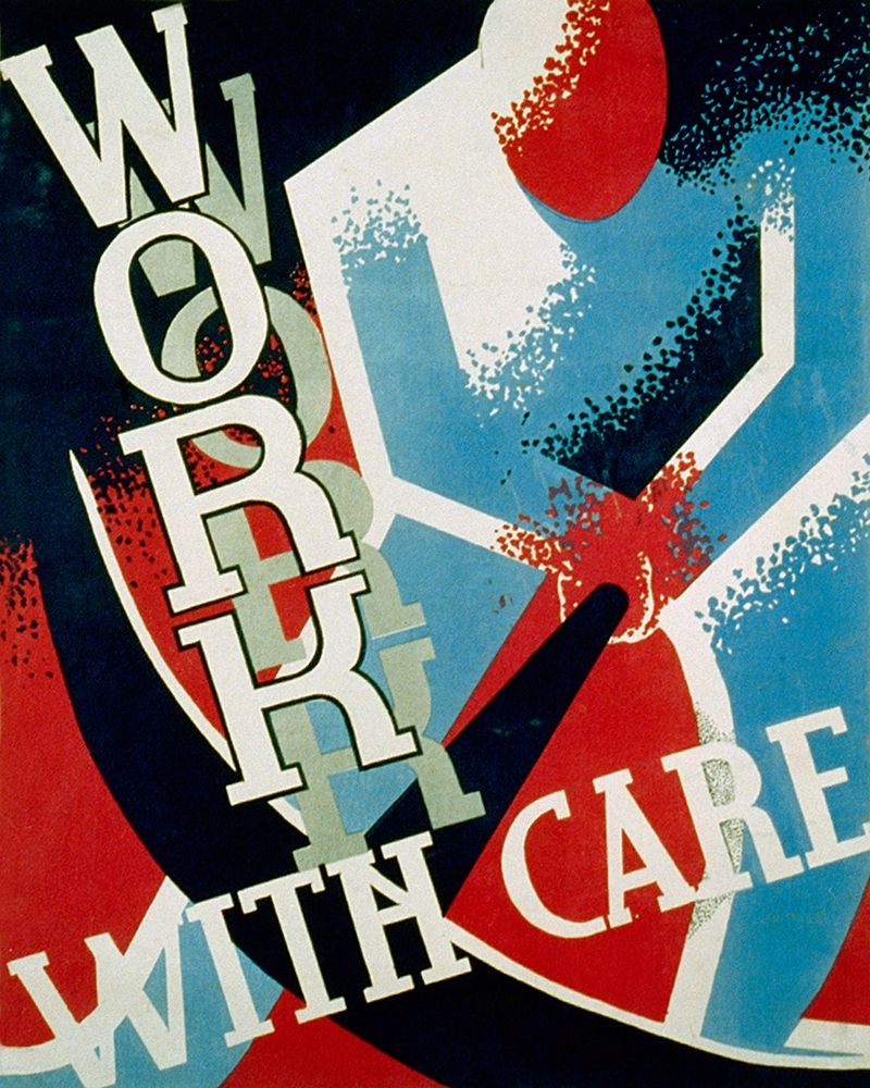 Work with care art print by Nathan Sherman for $57.95 CAD