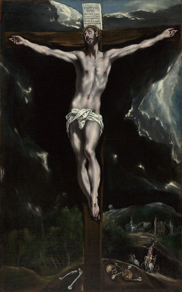 Christ on the Cross art print by Domenico Theotocopuli for $57.95 CAD