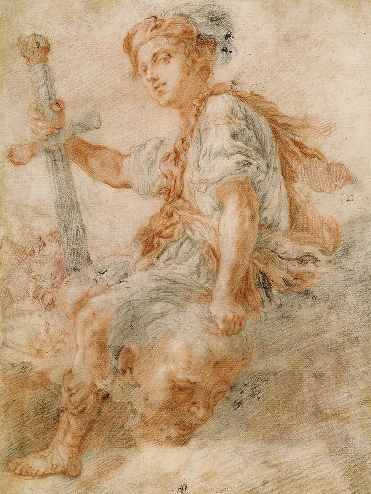 David with the Head of Goliath art print by Domenico Fetti for $57.95 CAD