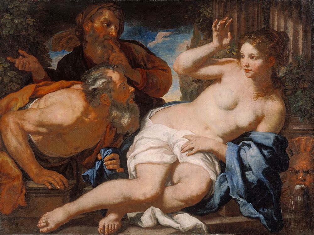 Susannah and the Elders art print by Johann Carl Loth for $57.95 CAD