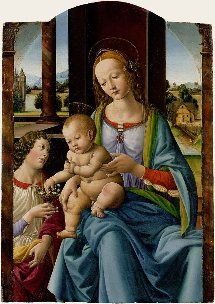 Madonna and Child art print by Lorenzo di Credi for $57.95 CAD
