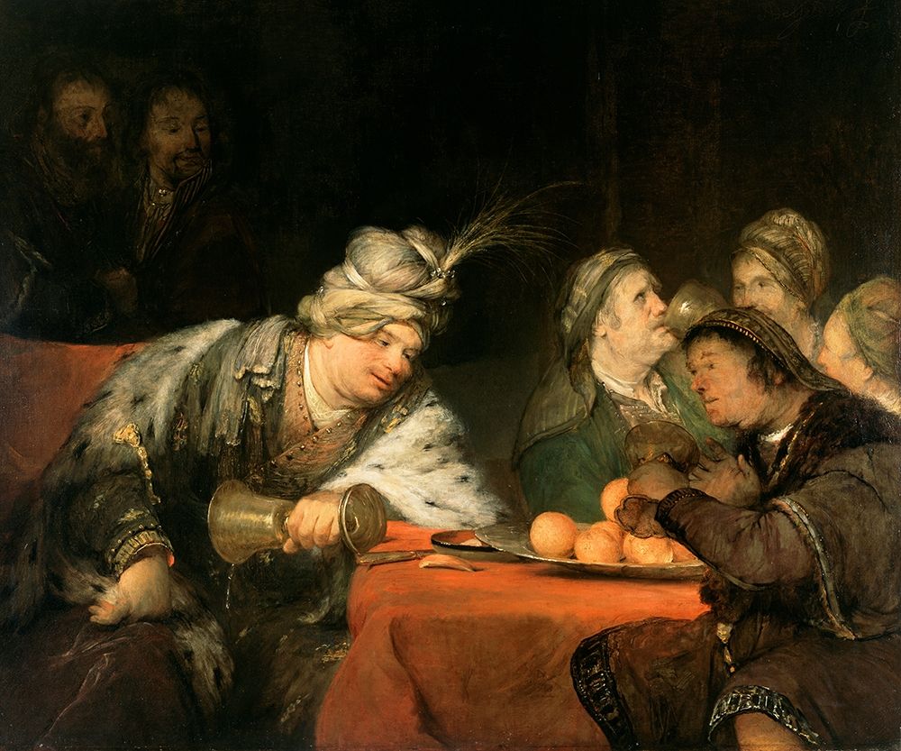 The Banquet of Ahasuerus art print by Aert de Gelder for $57.95 CAD