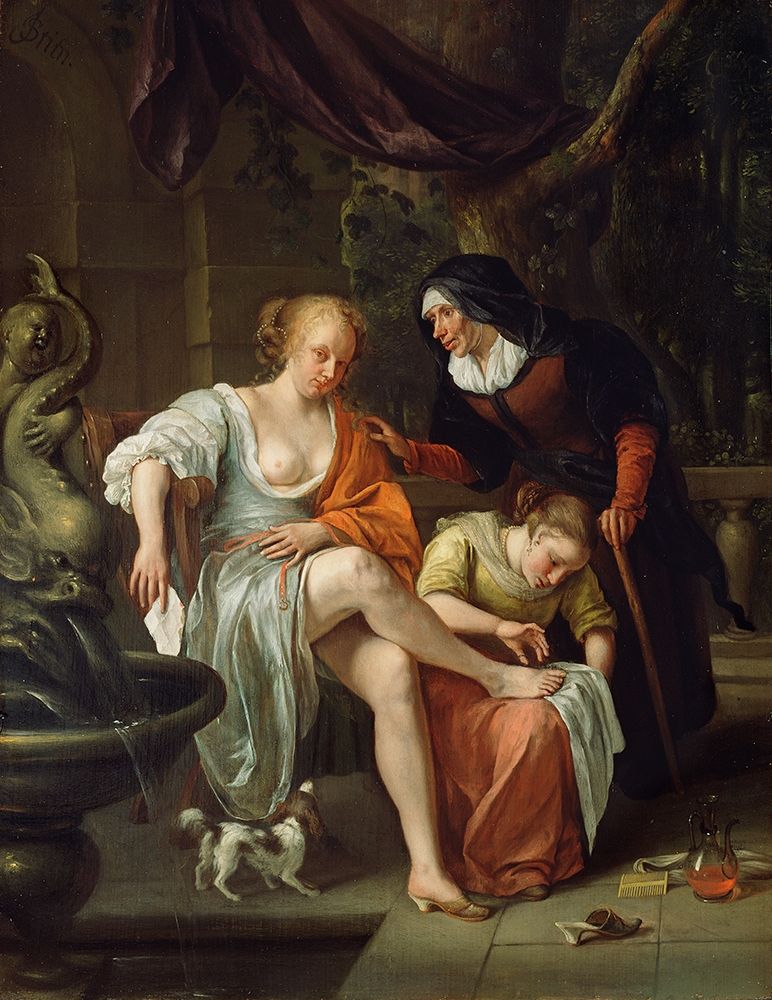 Bathsheba After the Bath art print by Jan Steen for $57.95 CAD