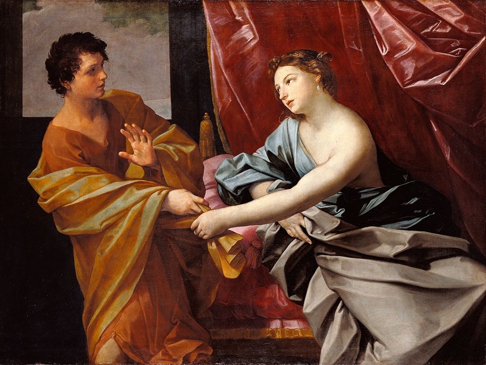 Joseph and Potiphars Wife art print by Guido Reni for $57.95 CAD