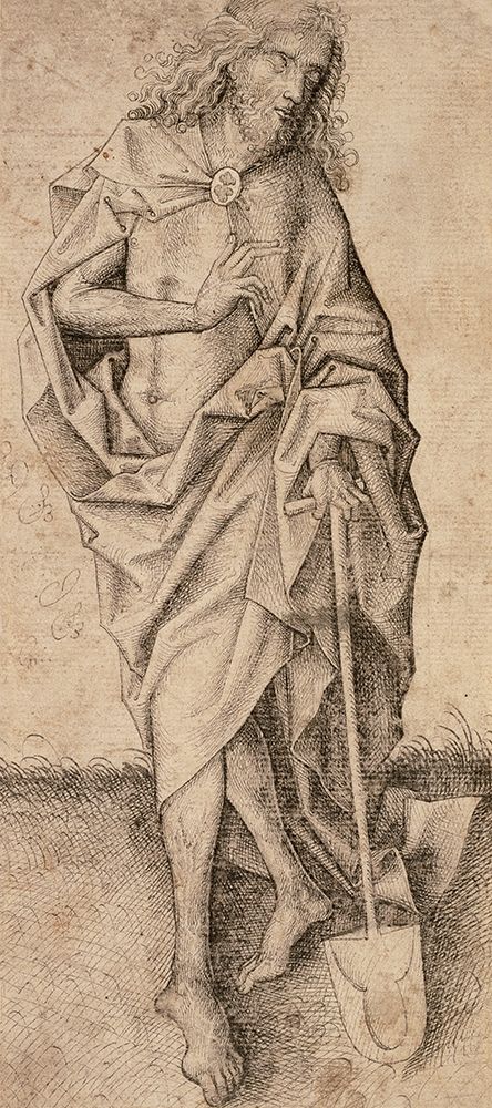 Christ as the Gardener art print by Unknown 15th Century German Illuminator for $57.95 CAD