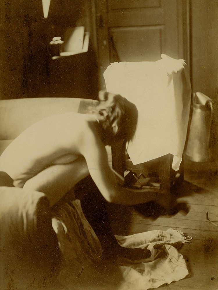 Seated Nude art print by Edgar Degas for $57.95 CAD