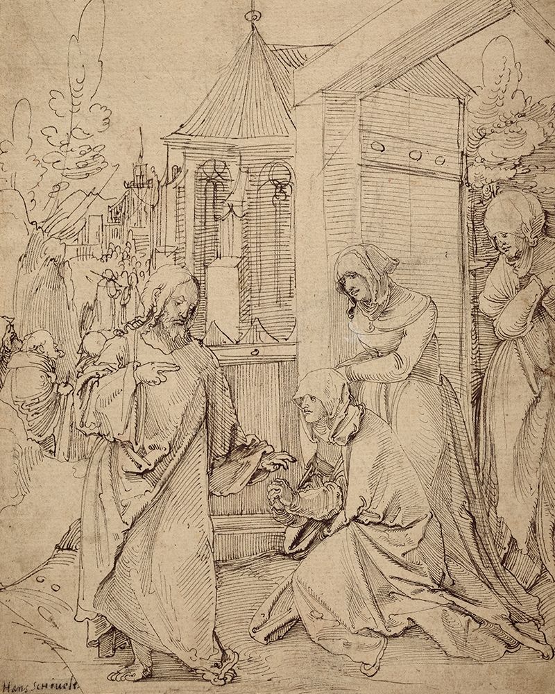 Christ Taking Leave of His Mother art print by Hans Schaufelein for $57.95 CAD