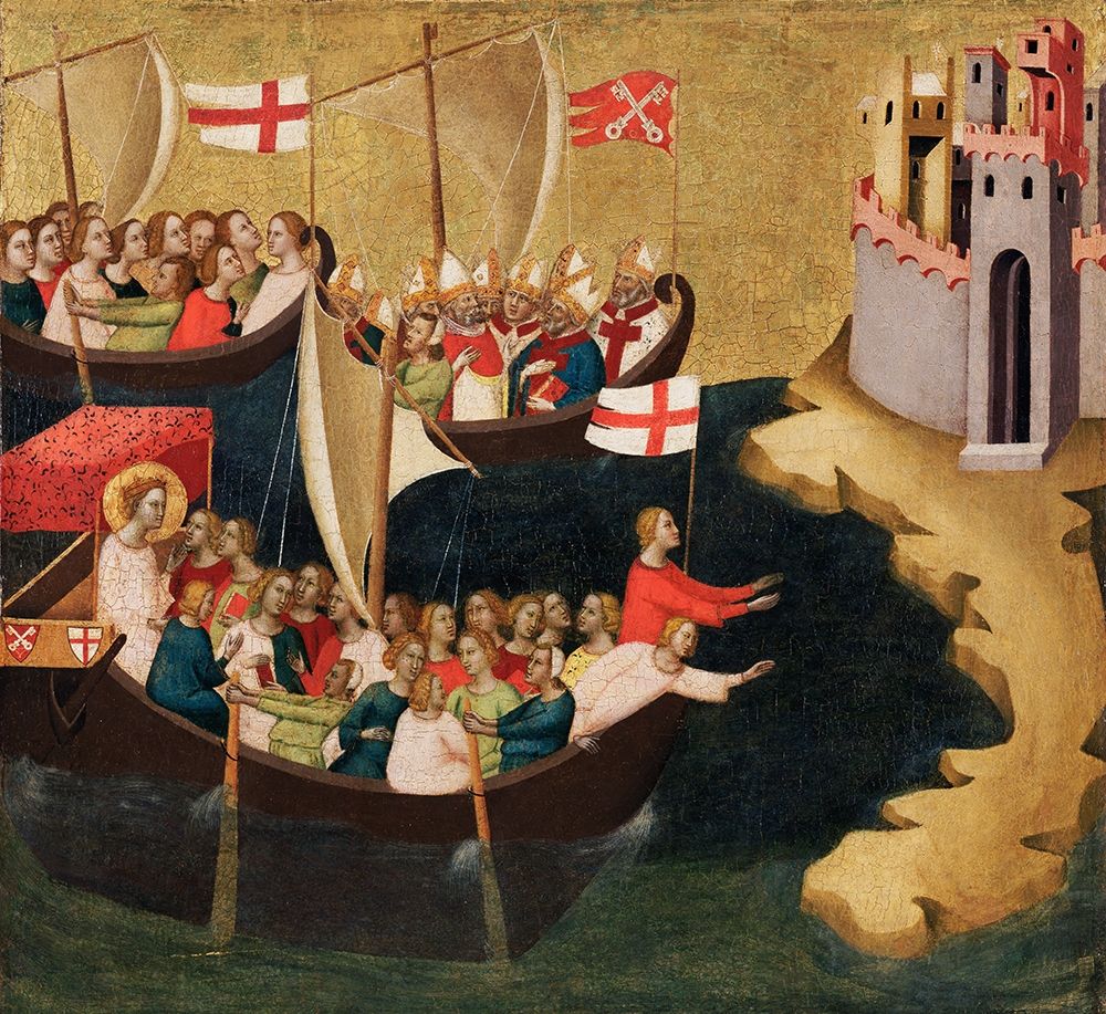 Arrival of Saint Ursula at Cologne art print by Bernardo Daddi for $57.95 CAD