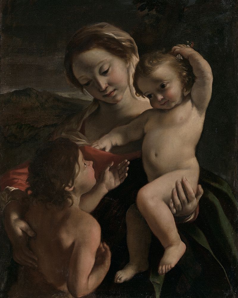 Madonna and Child with the Infant Saint John the Baptist art print by Giovanni Lanfranco for $57.95 CAD