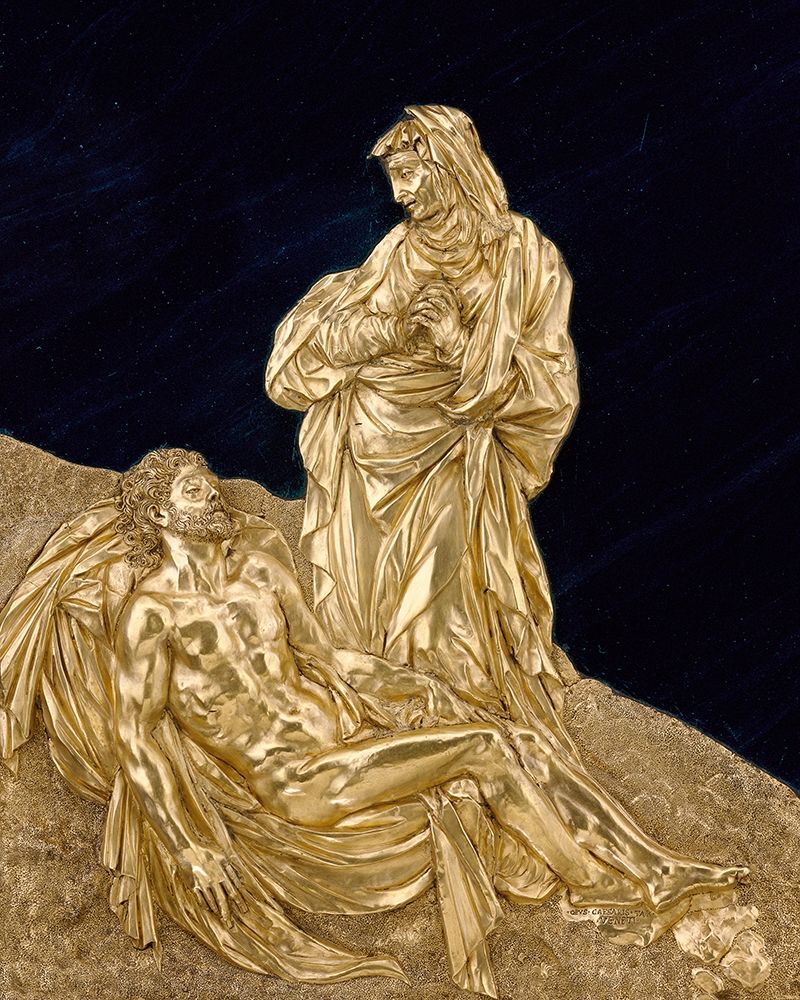 Virgin Mourning the Dead Christ art print by Cesare Targone for $57.95 CAD