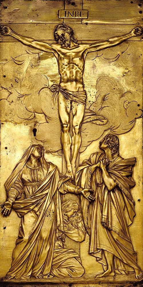 Tabernacle Door with the Crucifixion art print by Francesco Mochi for $57.95 CAD
