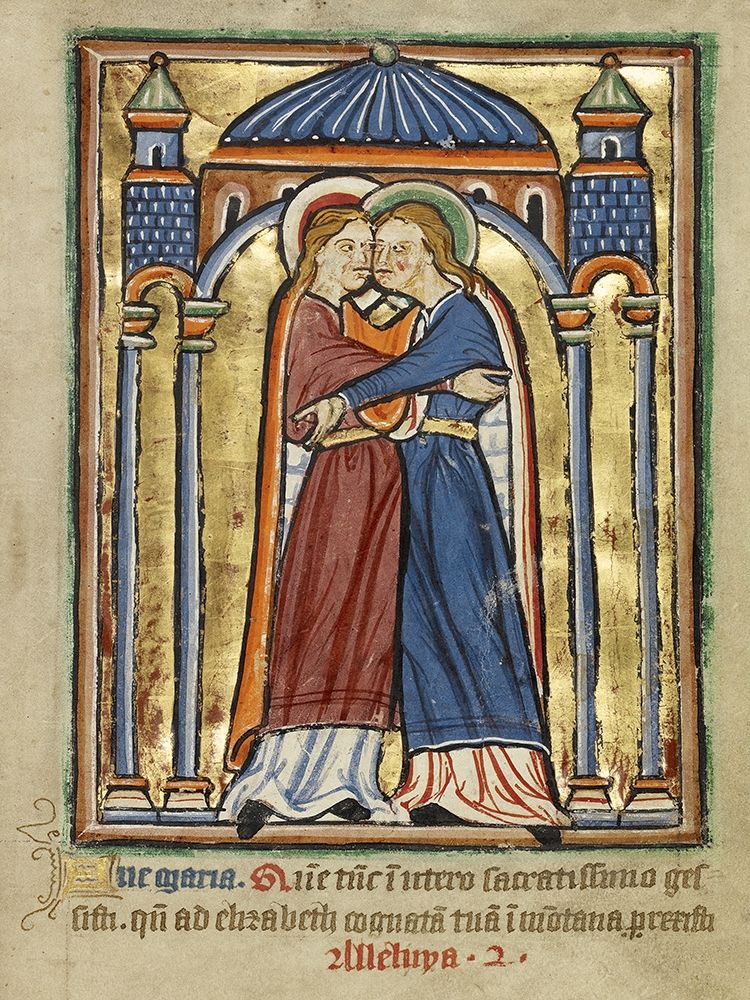 The Visitation art print by Unknown 12th Century English Illuminator for $57.95 CAD